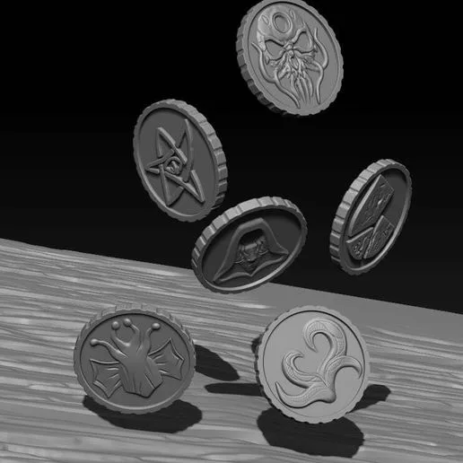Arkham Horror symbol token set