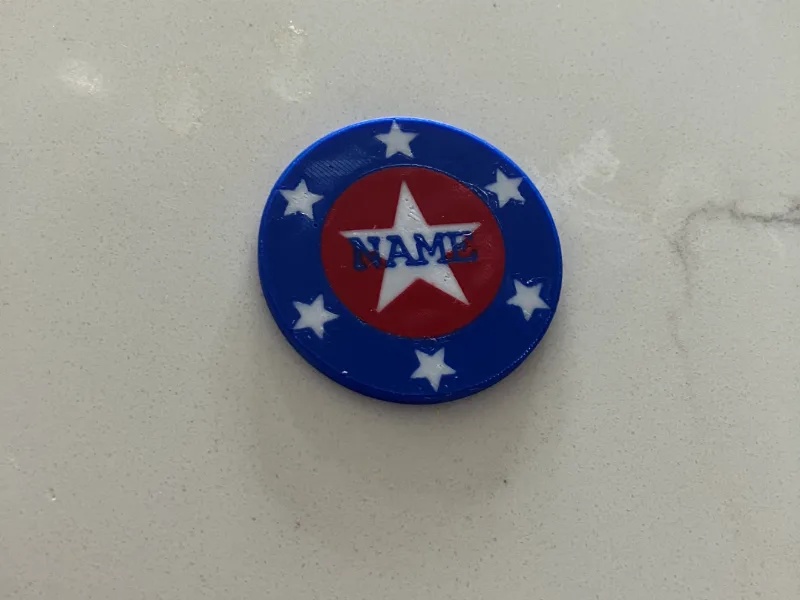 Personalized Star Poker Chip