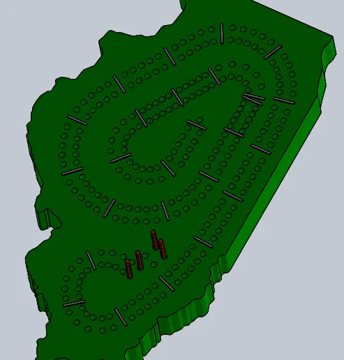 Illinois Cribbage Board