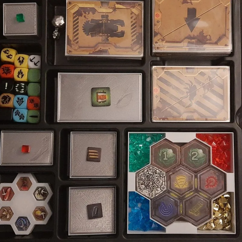 Deep Rock Galactic: Board Game, Storage trays (Deluxe & Collector's edition)