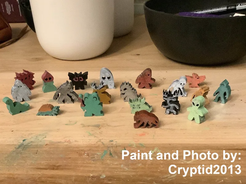 Cryptid Meeples – Tiny Legends for Your Table