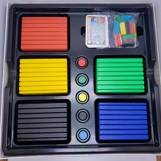 Ticket to Ride compatible player tray and card holder