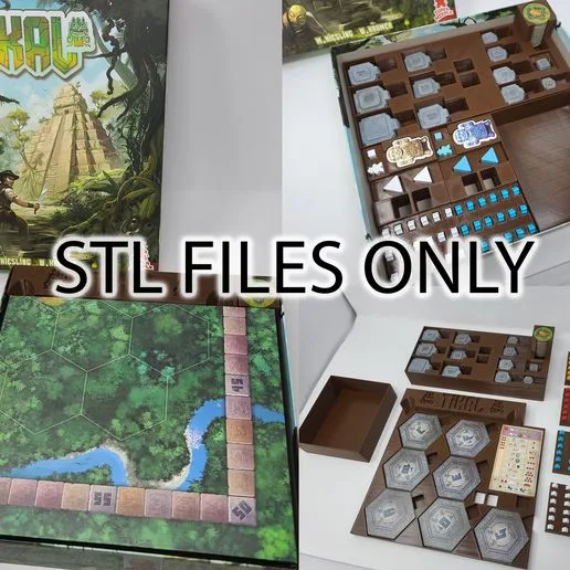 Tikal (Super Meeple version) insert / organizer