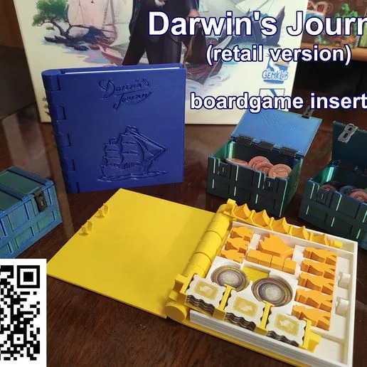 Darwin's Journey (retail version) vertical boardgame insert