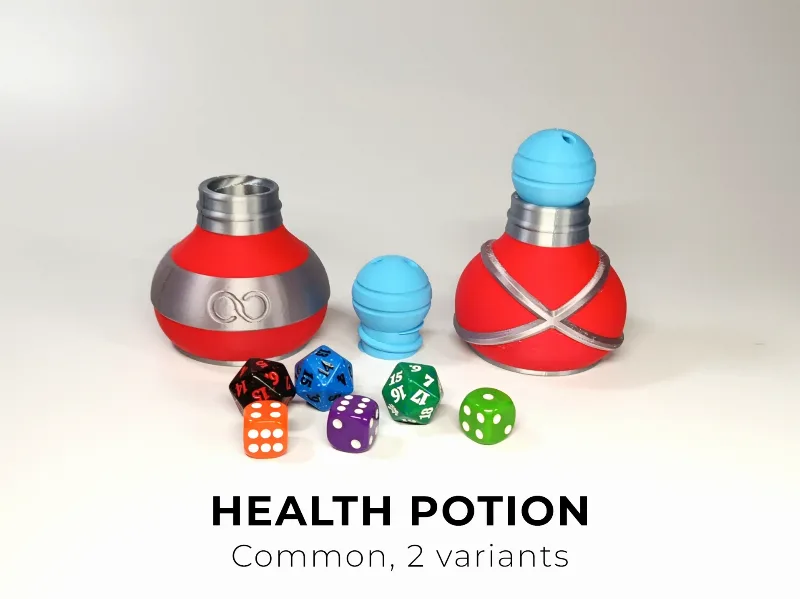 Common Health Potion | Prop & Dice Container