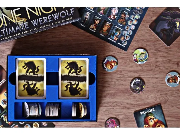 One Night Ultimate Werewolf game box insert