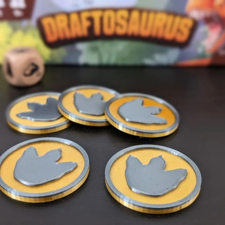 Draftosaurus "Die-Dodging" Variant Token