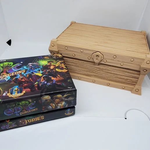 Deluxe Treasure Chest Storage Box with Magnetic Lid for Tiny Epic Dungeons