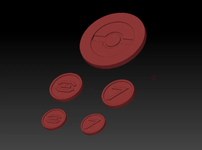 Star Wars Legion POI Tokens and Red and Blue Tokens