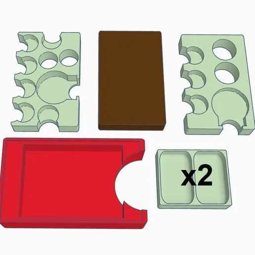 Maquis Board Game Insert/Organizer Supports Expansion