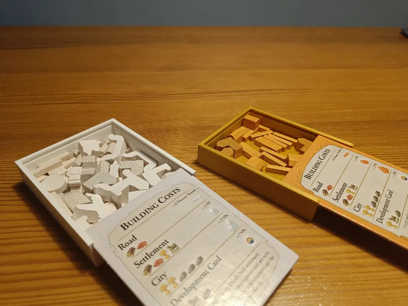 Catan Player Trays that fit extensions!