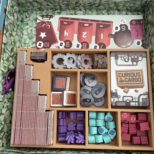 Curious Cargo Board Game Insert