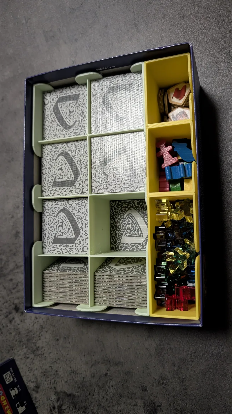 Carcassonne game insert (Expansion box compatible)