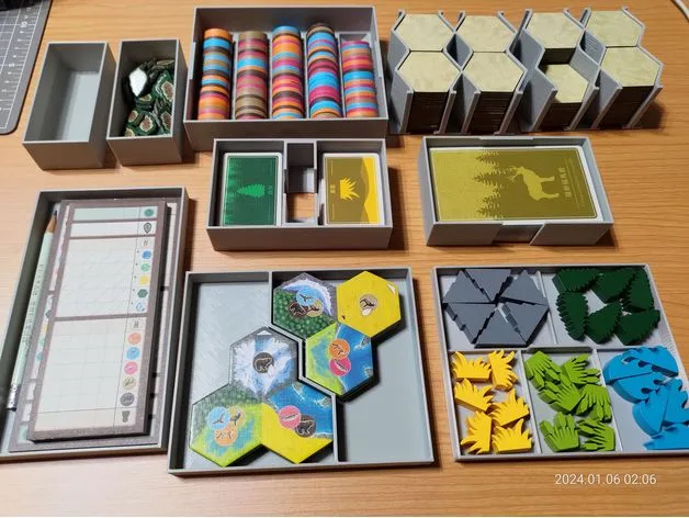 CASCADIA boardgame insert