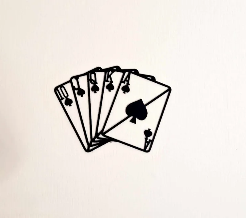 Poker Playing Cards Wall Art