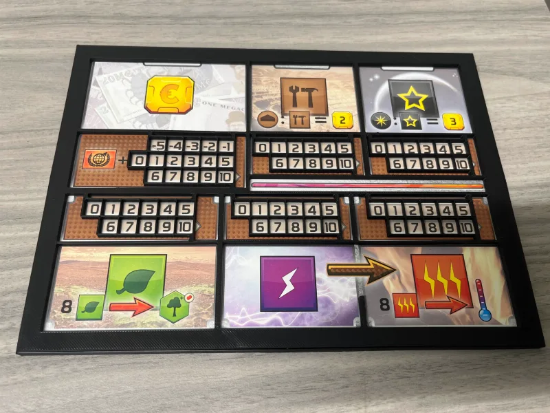 Terraforming Mars Player Board Frame with Tabs