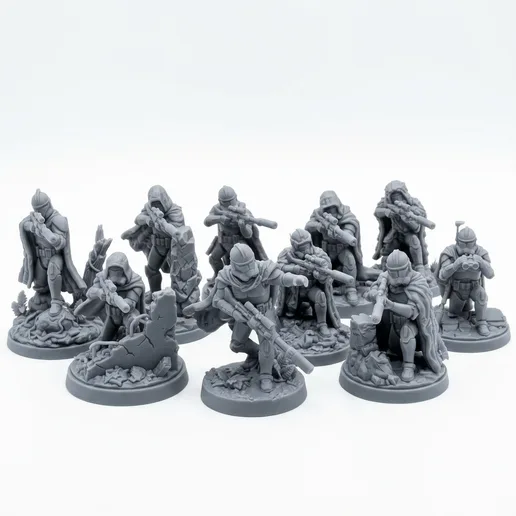 Clone Troopers Marksman Stealth Squad 10 Units - 32mm Star Wars Legion Scale