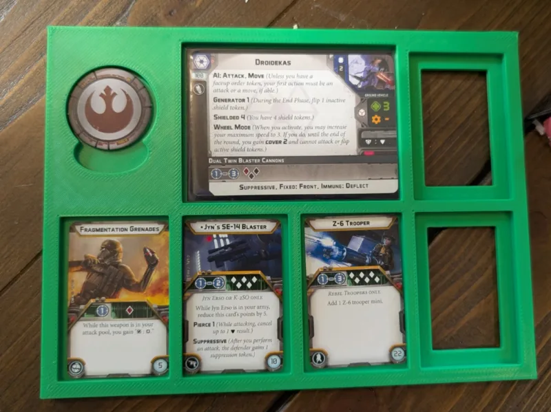 SW/Star Wars Legion tray for sleeved cards