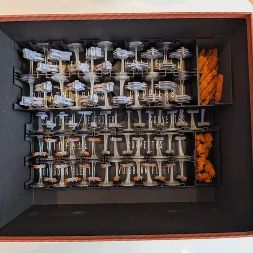 Voidfall Galactic Box - insert / organizer - All minis assembled & sleeved