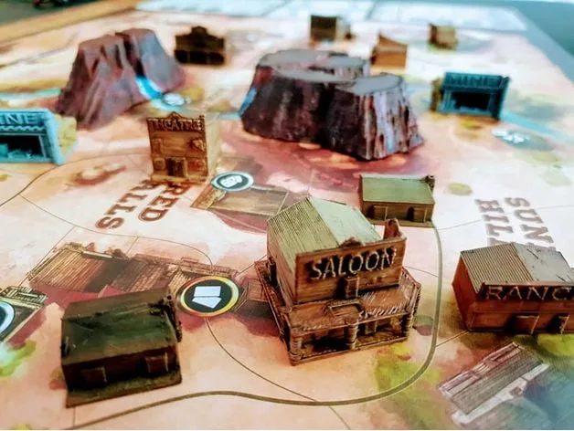 Western Legends: Buildings and Mesas