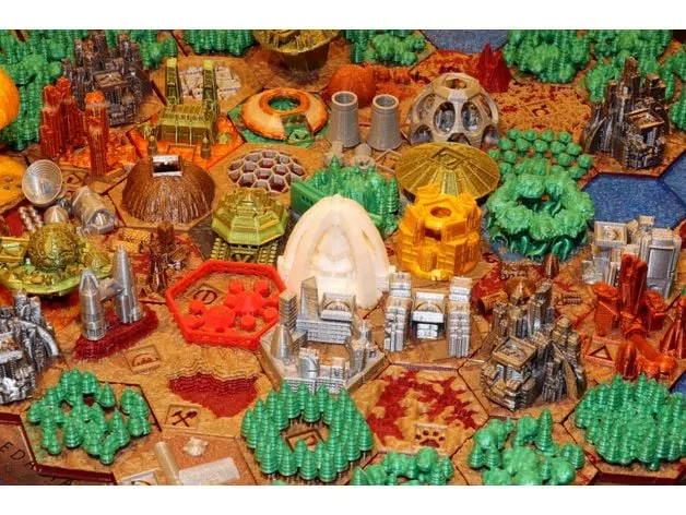 RifRaf Terraforming Mars Tiles Full Set