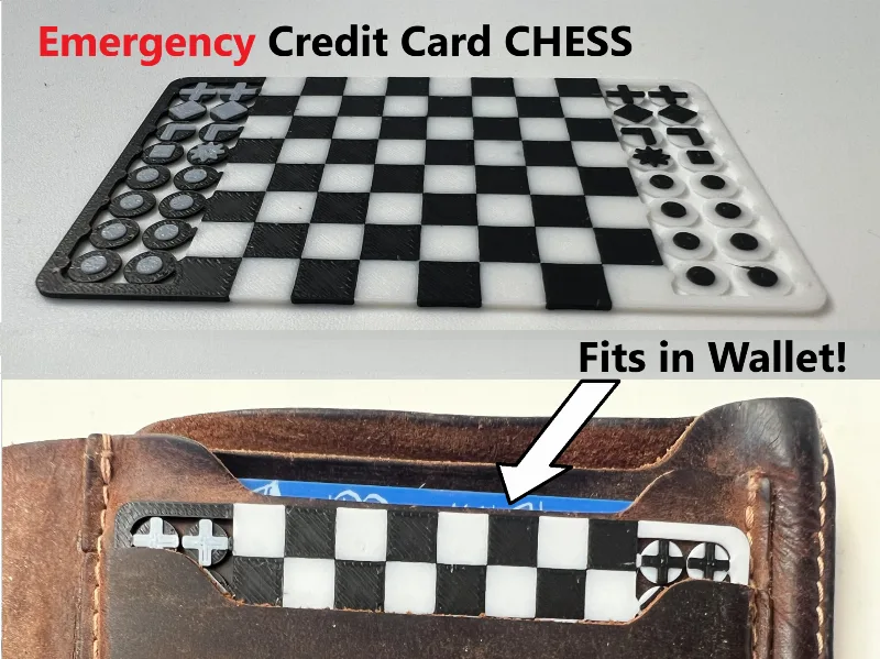 Wallet-Sized Chess Set