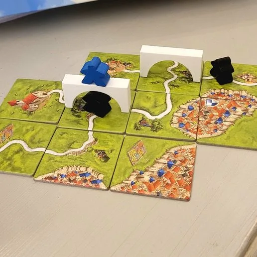 Carcassonne game board bridge mini extension