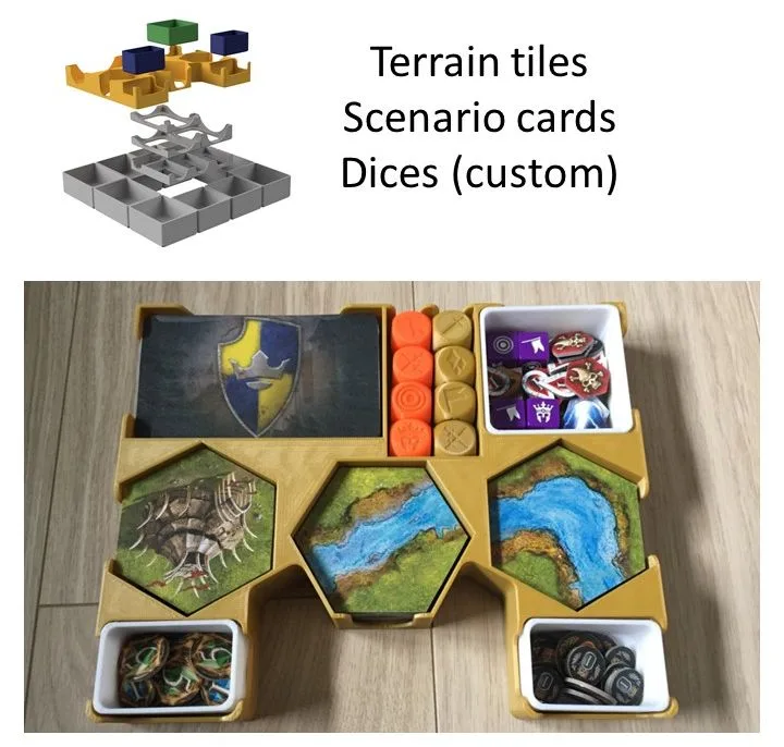 Battlelore Organizer : Terrain, Scenario, Dices, Tokens