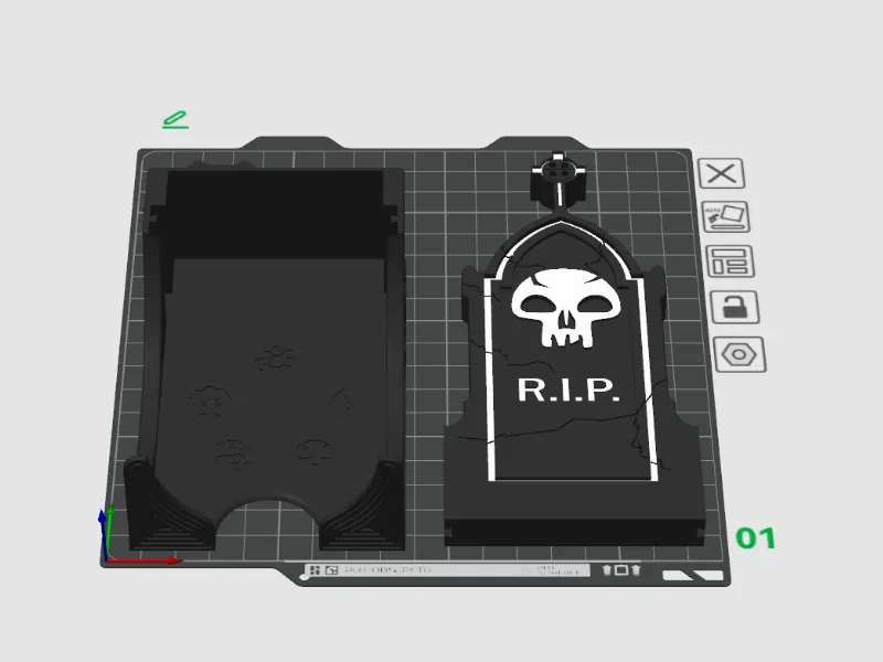 MAGIC THE GATHERING GRAVEYARD CARD TRAY
