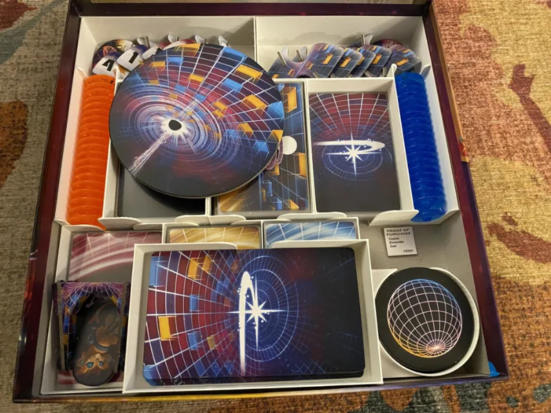Cosmic Encounter Duel board game insert