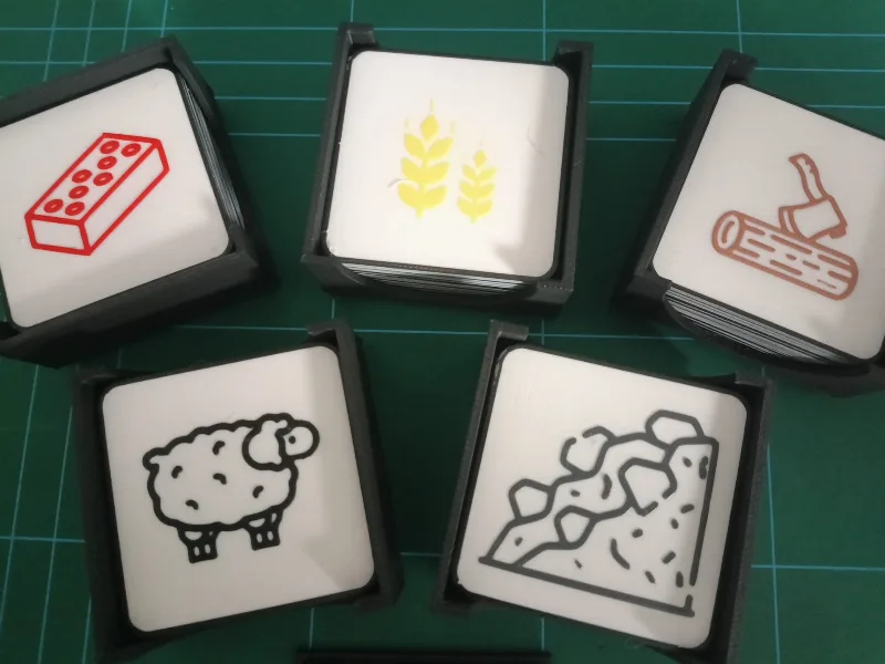 Catan cards, cartas, Karten 