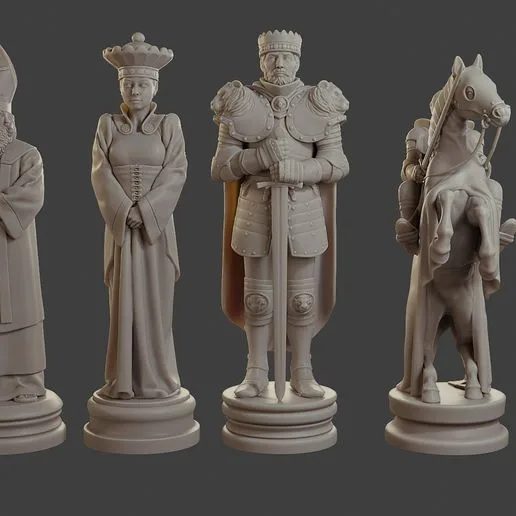 Medieval Crusader Chess Set MCCHS 1