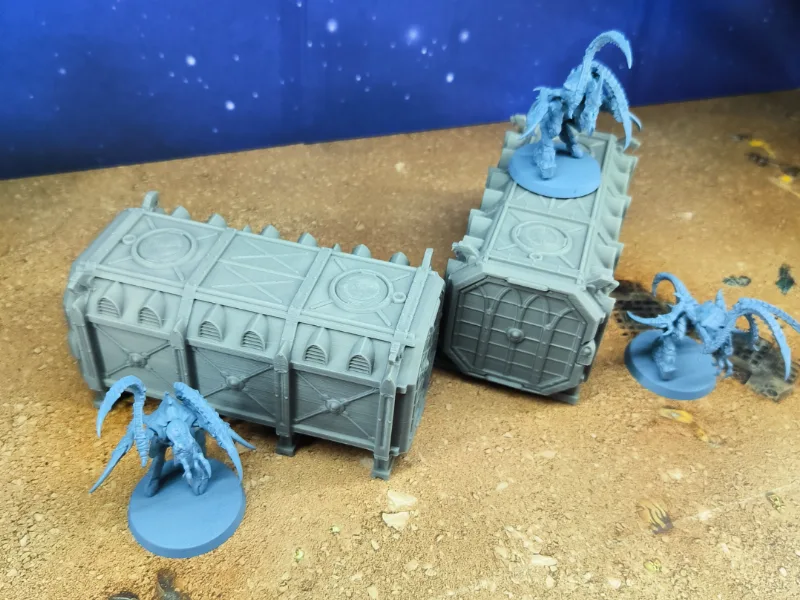 Imperial wargame space marines container