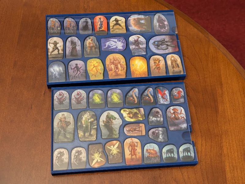 Storage/display trays for Gloomhaven 2e monsters