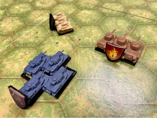 Memoir 44 Boardgame Tank Movement Trays