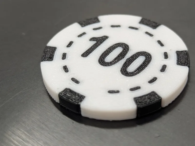 100 chip for poker game 39mm