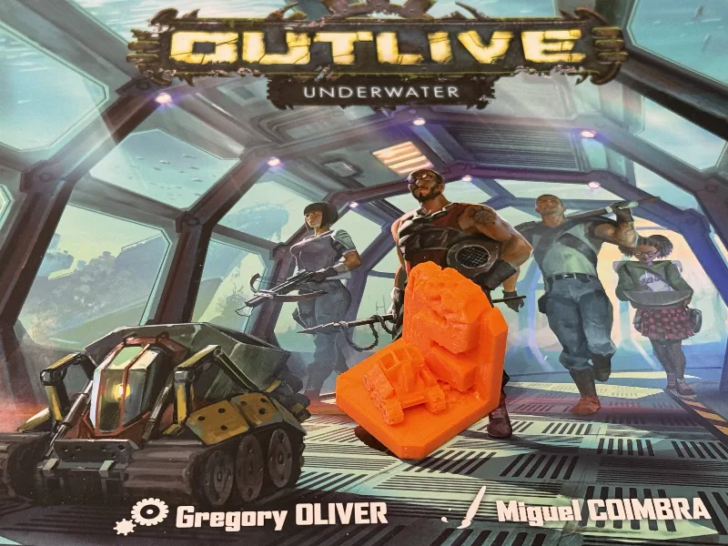 Outlive Board Game - Underwater Expansion Robot Model