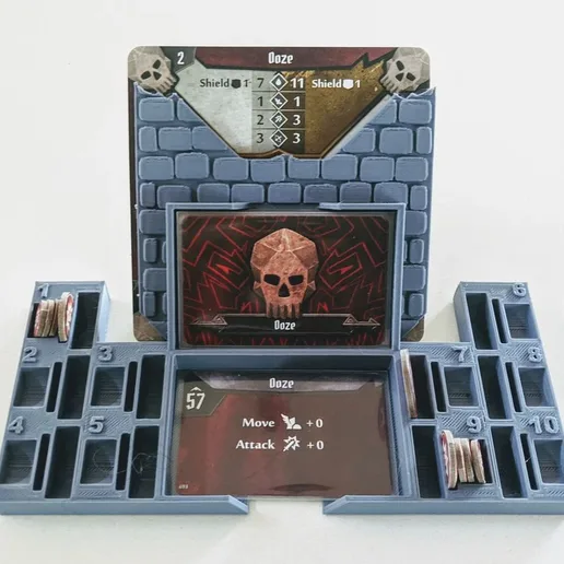 Gloomhaven Monster Stats and Health Holder - slots
