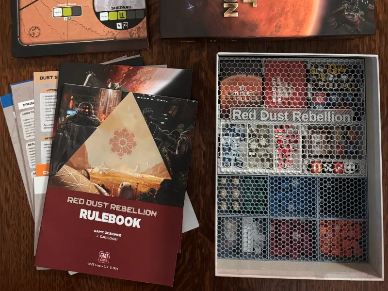 Board Game Inert for GMT's Red Dust Rebellion
