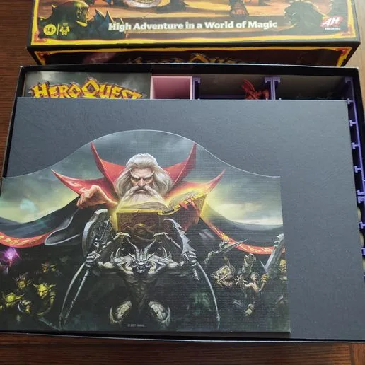 HeroQuest Mythic Tier (all-in) & Frozen Horror insert and organizer