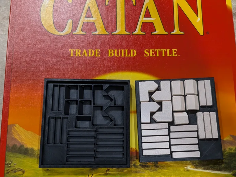 Pocket Size Catan Player Piece Carrier 5% Larger