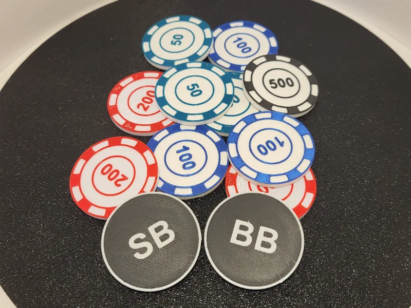 Simple & Minimalistic Poker Chips | Texas Hold'em