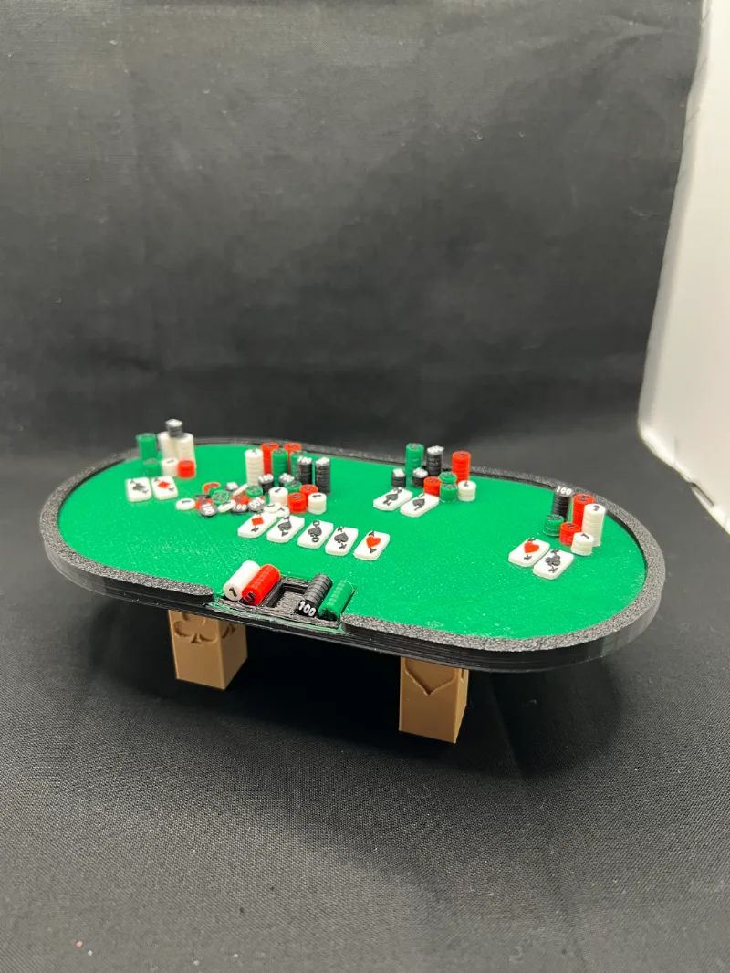 Mini Poker Table, Chips, and (some) Cards