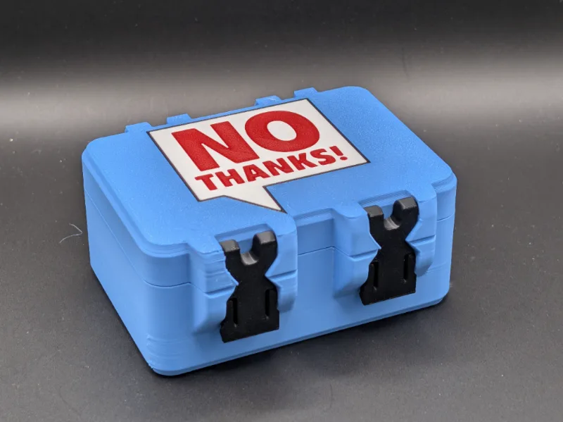 No Thanks! Card Box - SnapLock