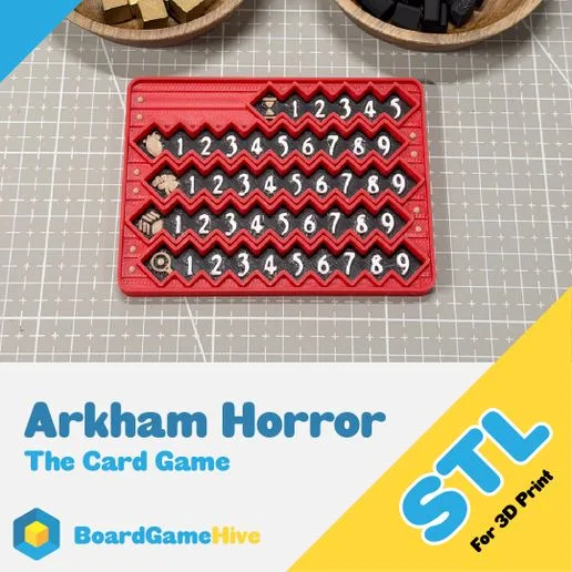 Arkham Horror Investigator Card Size Dashboard STL (Digital File)