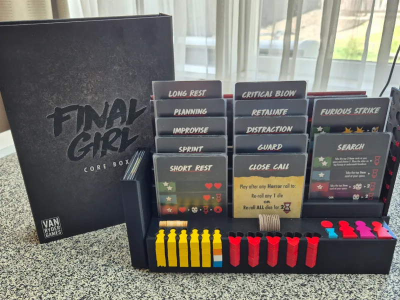 Final Girl Core Box storage and card stand