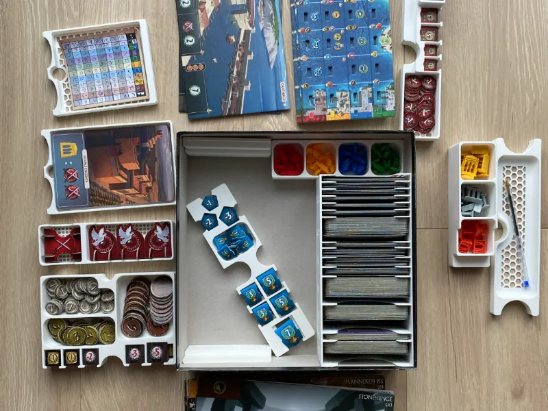 Insert 7 Wonders 1st Edition–Base Game + Expansion