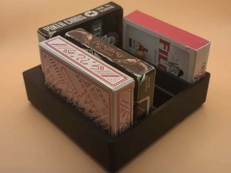 Gridfinity Playing Card Holder - Poker  (52 cards)
