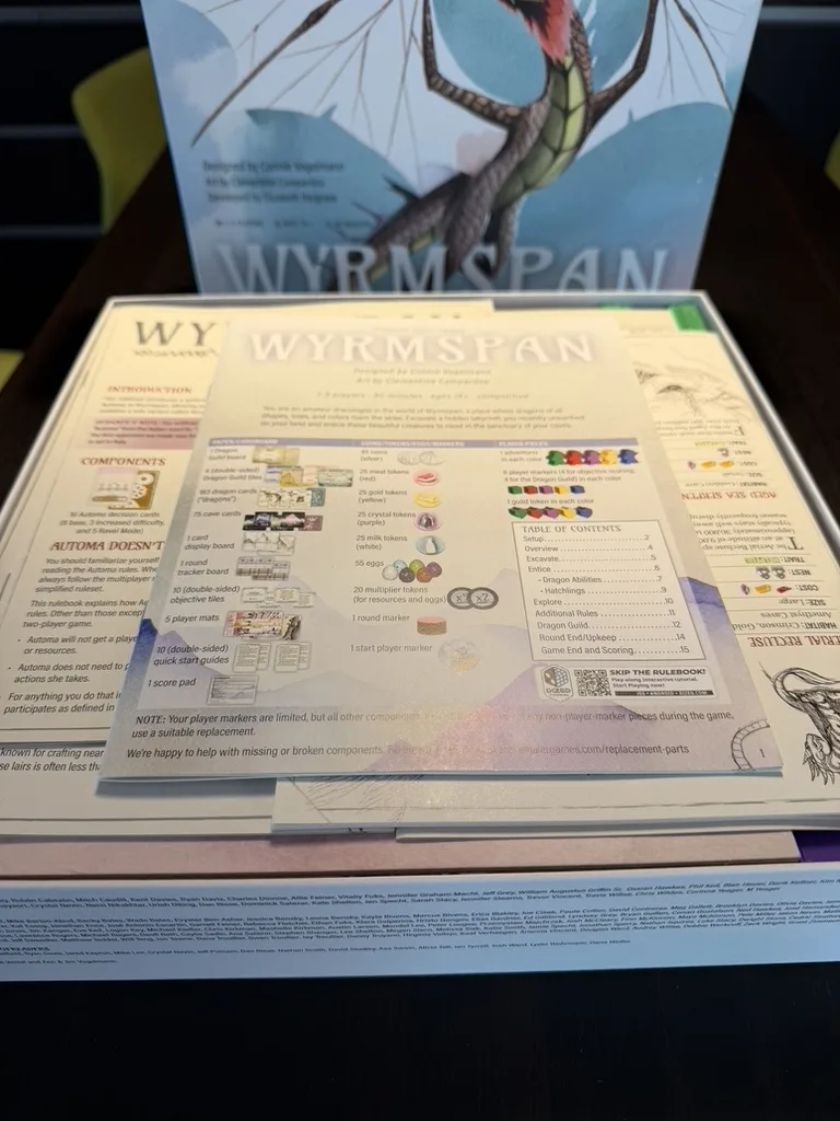 Wyrmspan Game Organizer