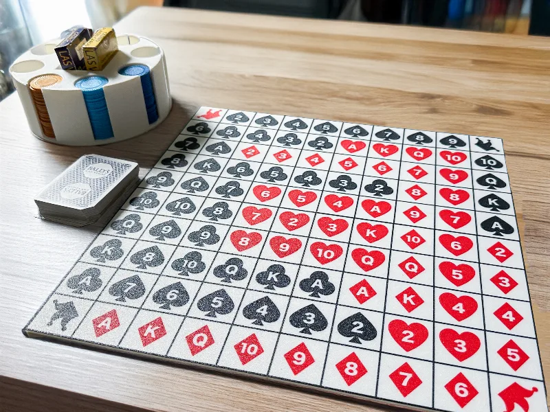 Sequence (5 In A Row) Board Game
